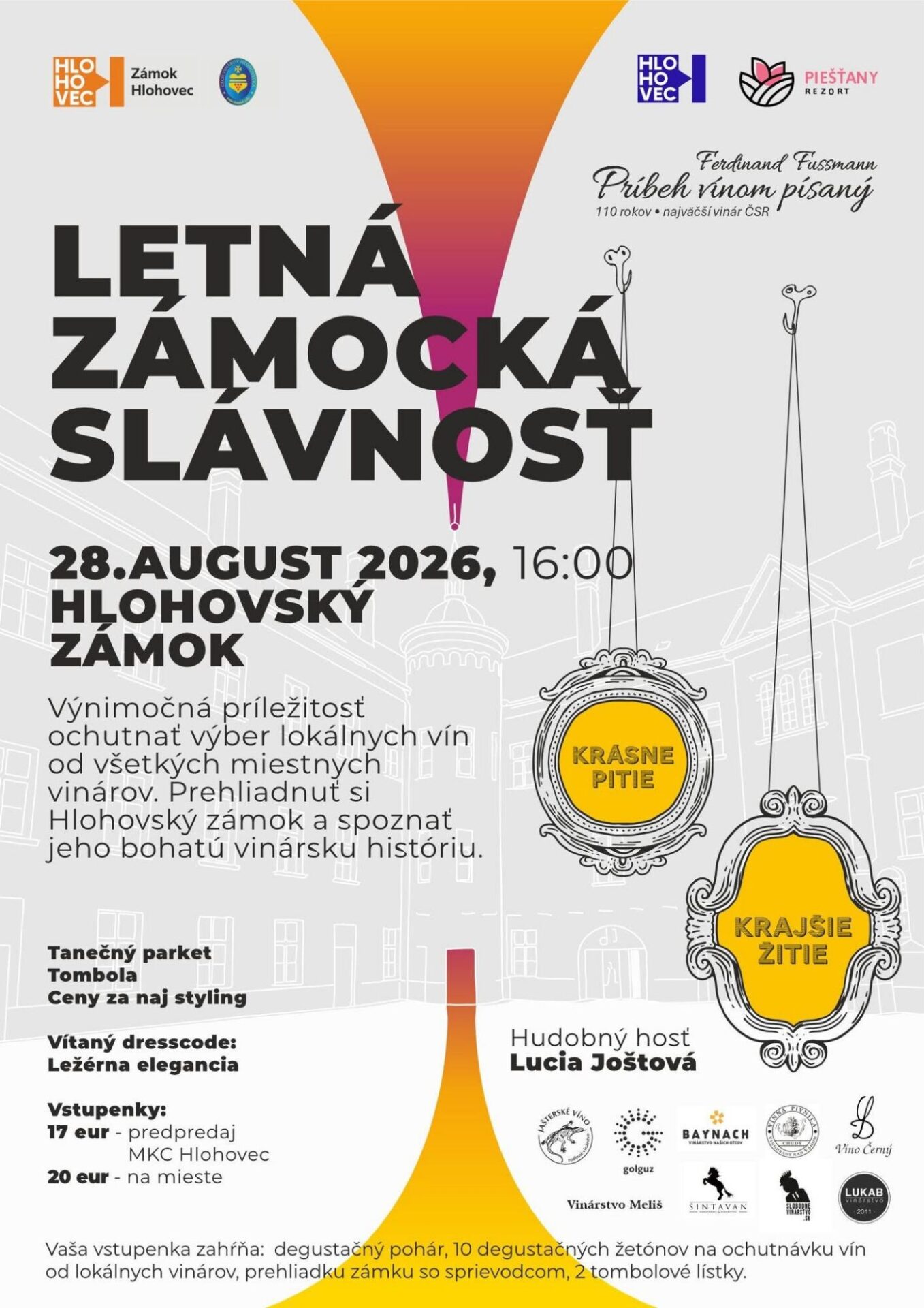Letná zámocká slávnosť - plagát podujatia